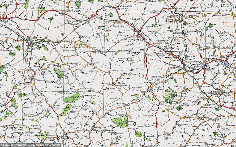 Old Map of Pale Green, 1920 in 1920