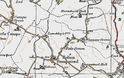 Old map of Pale Green in 1920