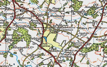 Old map of Palehouse Common in 1920