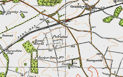 Old map of Boar Knoll in 1919