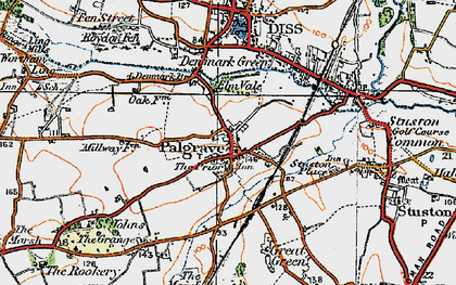Old map of Palgrave in 1921