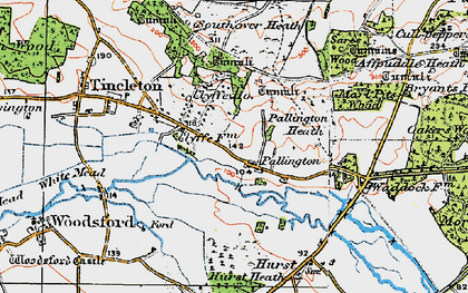 Old map of Pallington in 1919