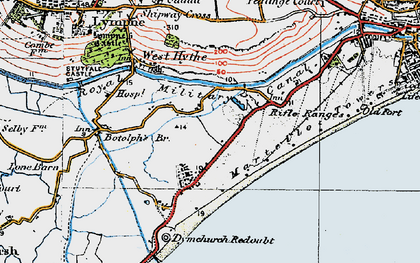 Old map of Palmarsh in 1920
