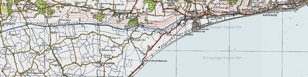 Old map of Palmarsh in 1920