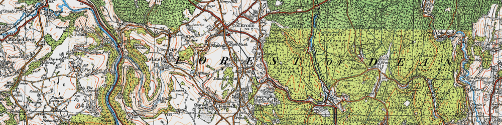 Old map of Palmer's Flat in 1919