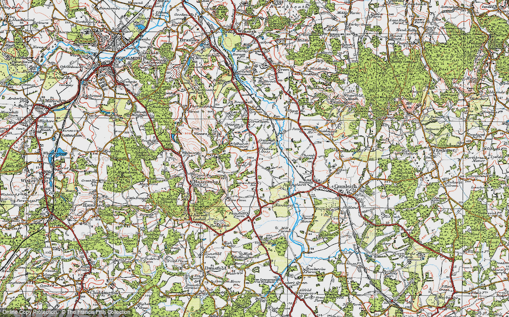 Historic Ordnance Survey Map of Palmers Cross, 1920