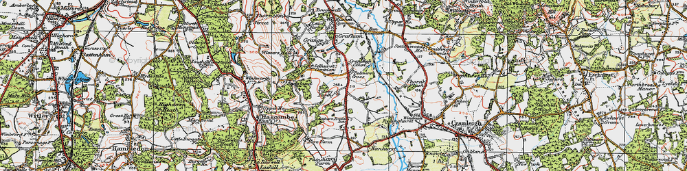 Old map of Palmers Cross in 1920