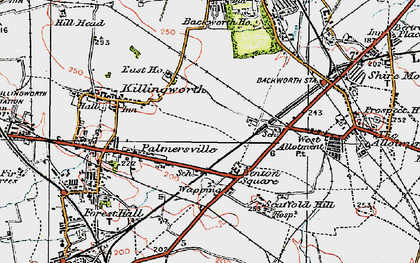 Old map of Palmersville in 1925