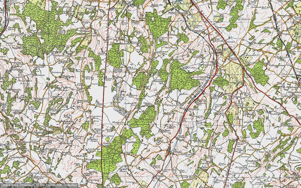 Old Map of Palmstead, 1920 in 1920