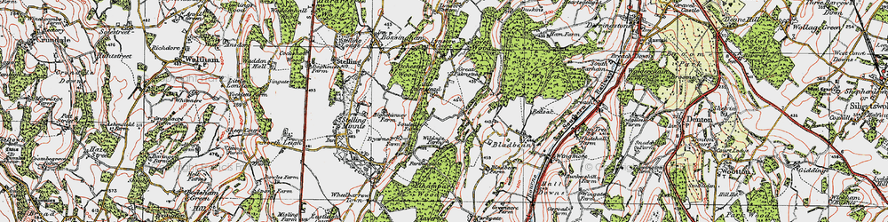 Old map of Palmstead in 1920