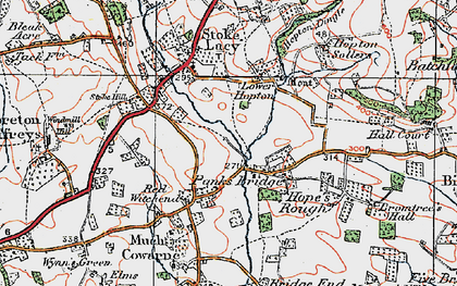 Old map of Panks Bridge in 1920