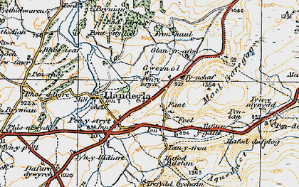 Old map of Pant in 1921