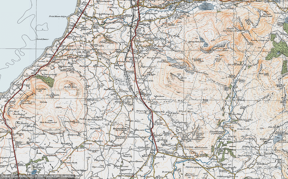 Old Map of Pant Glâs, 1922 in 1922
