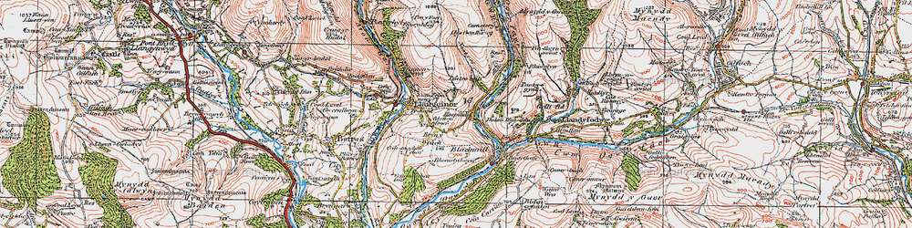 Old map of Pant-yr-awel in 1922