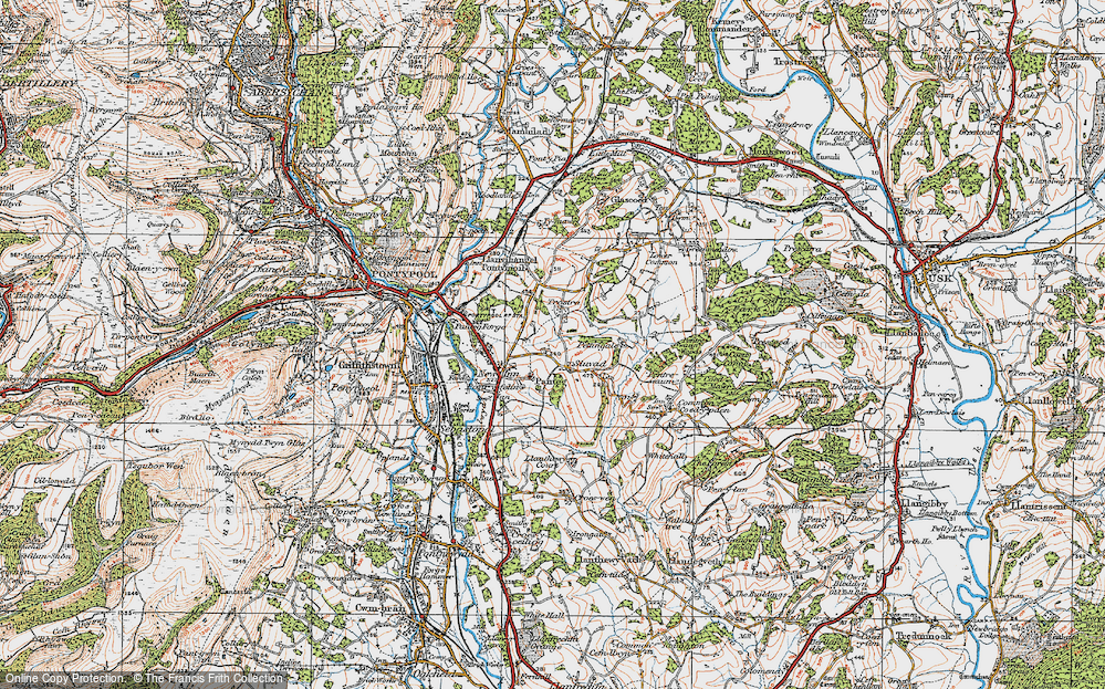 Old Map of Panteg, 1919 in 1919