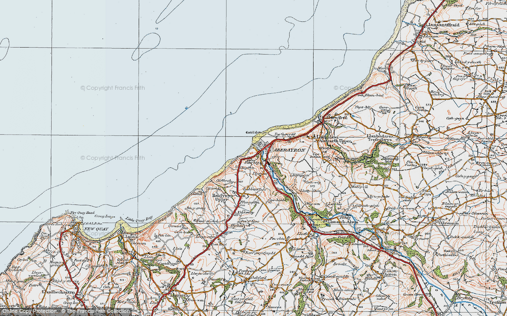 Old Map of Historic Map covering Clogfryn in 1923