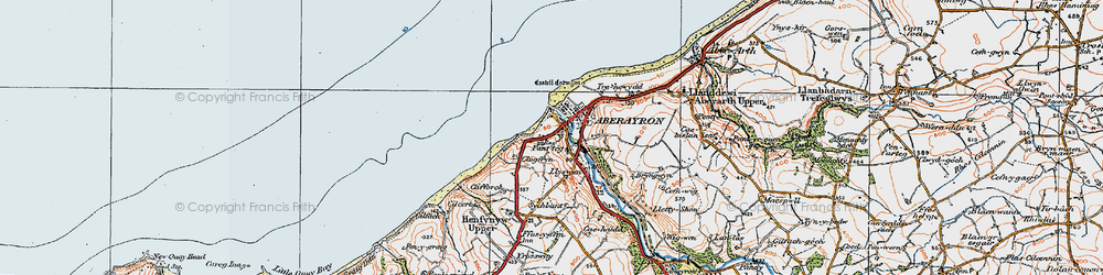 Old map of Clogfryn in 1923