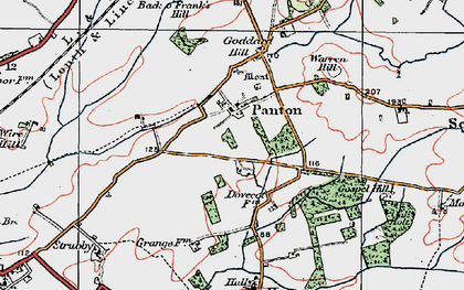 Old map of Wire Hill in 1923