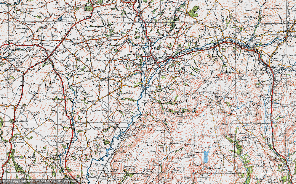 Old Map of Pantyffynnon, 1923 in 1923