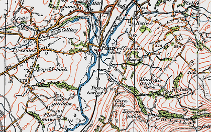 Old map of Pantyffynnon in 1923
