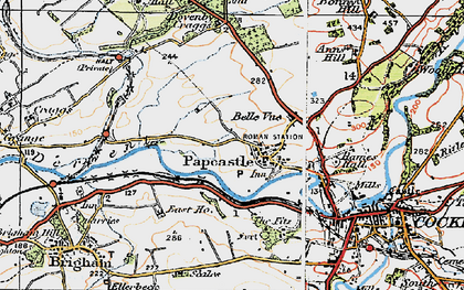 Old map of Papcastle in 1925