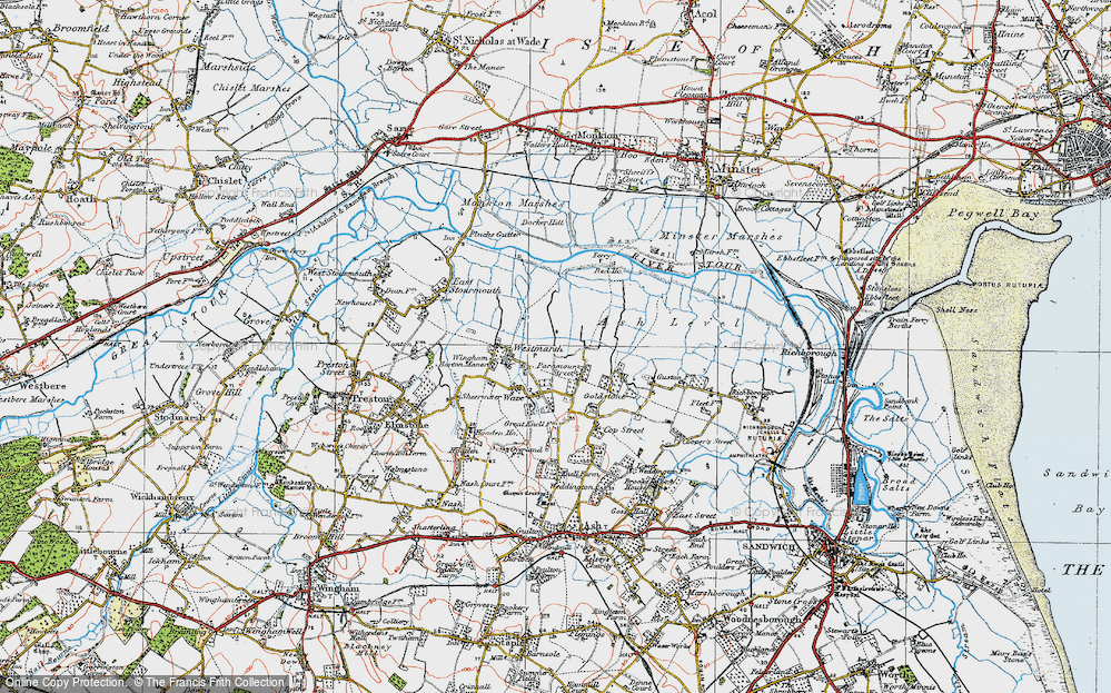 Old Map of Paramour Street, 1920 in 1920