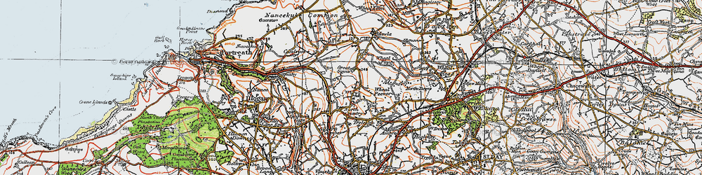 Old map of Parc Erissey in 1919