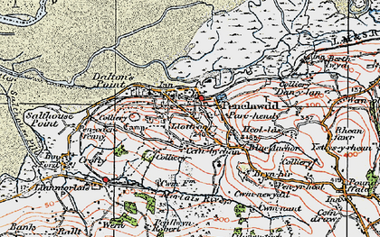 Old map of Parc-hendy in 1923