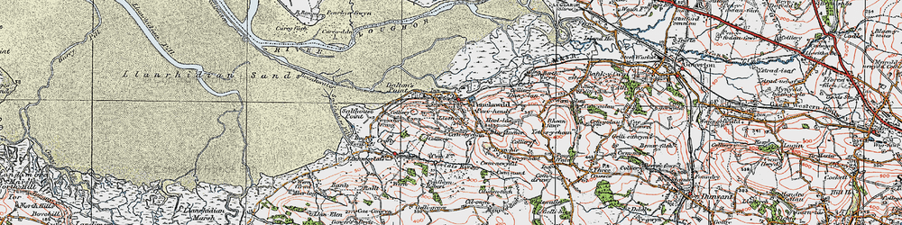 Old map of Parc-hendy in 1923