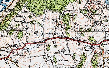 Old map of Parc-Seymour in 1919