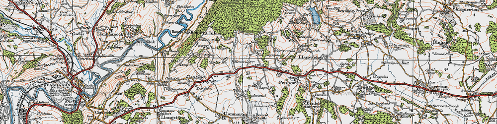 Old map of Parc-Seymour in 1919
