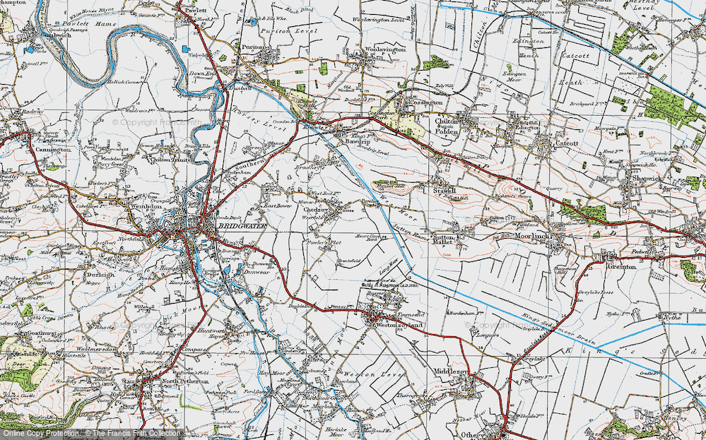 Old Map of Parchey, 1919 in 1919