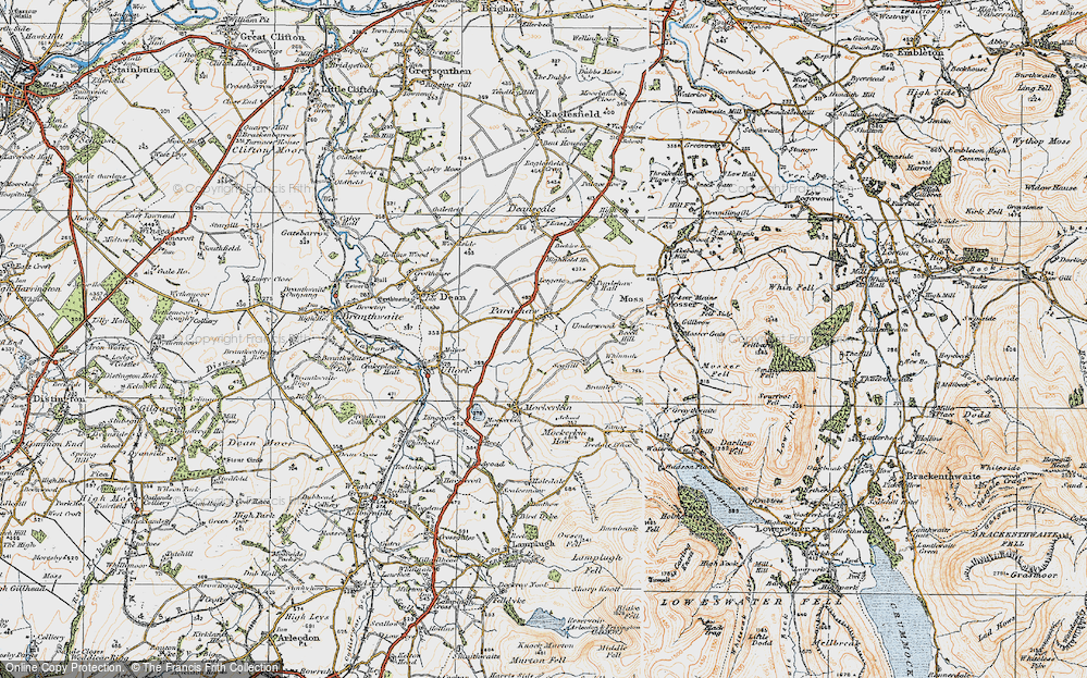 Old Map of Pardshaw, 1925 in 1925