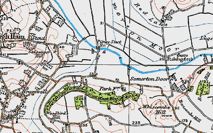 Old map of Park in 1919