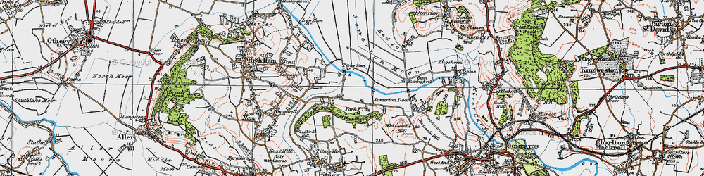 Old map of Park in 1919