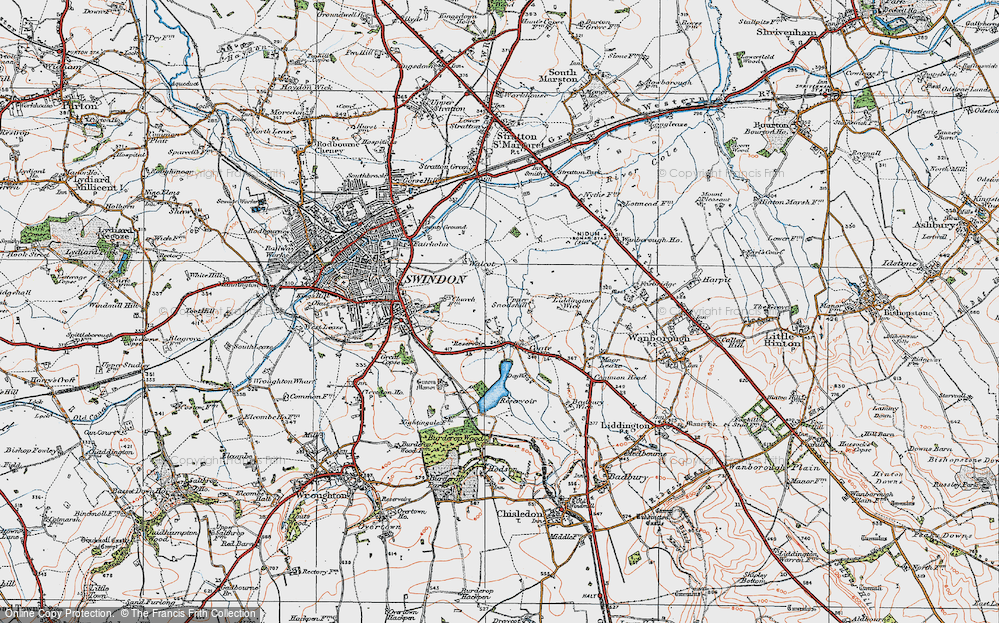 Old Map of Park, 1919 in 1919