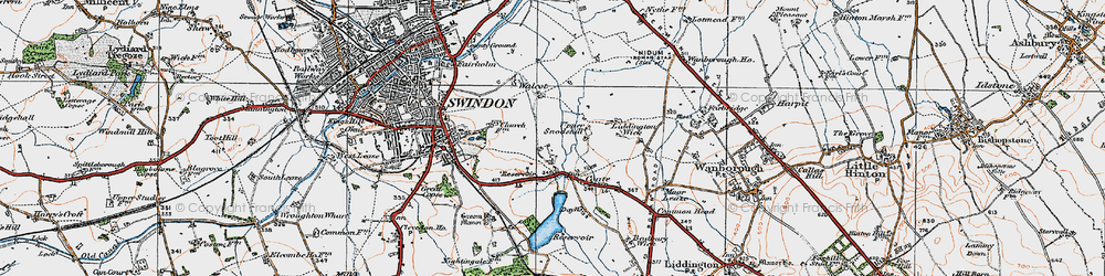 Old map of Park in 1919