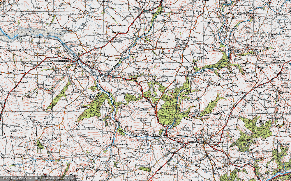 Old Map of Park, 1919 in 1919