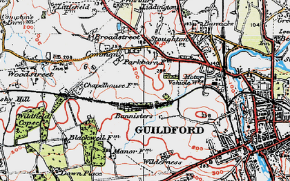 Old map of Park Barn in 1920