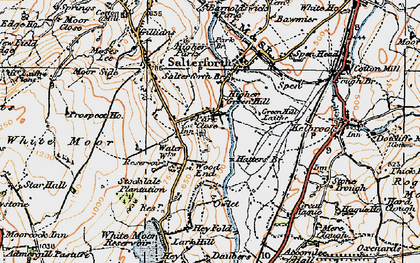 Old map of Park Close in 1924