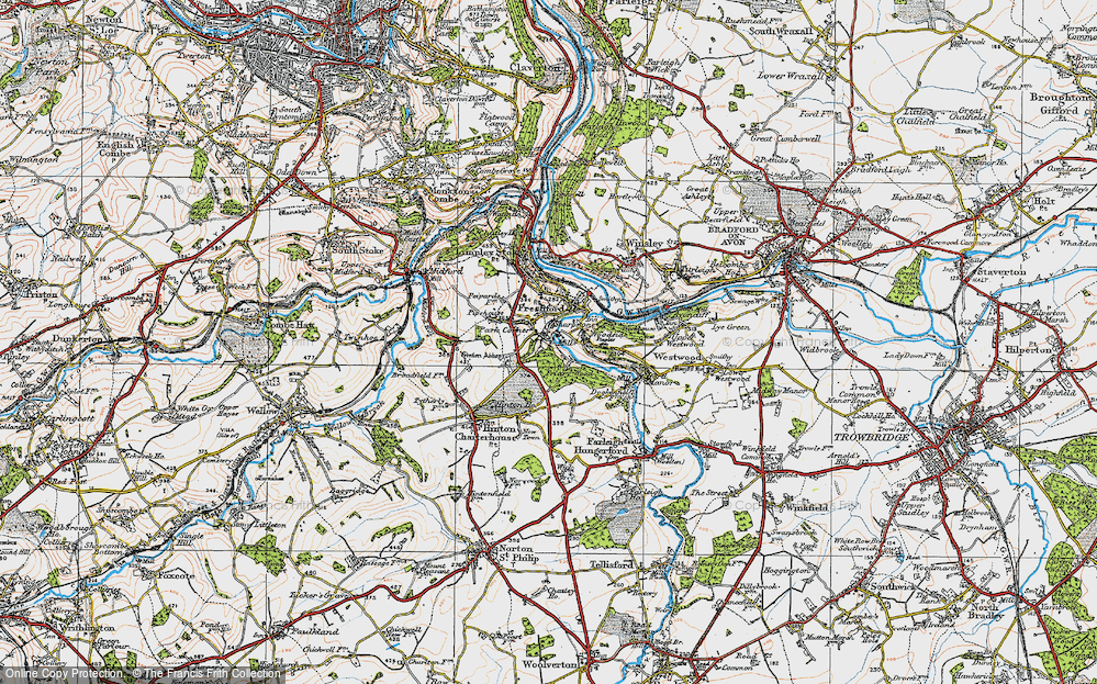 Old Map of Park Corner, 1919 in 1919