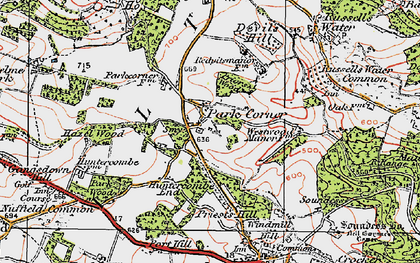 Old map of Park Corner in 1919