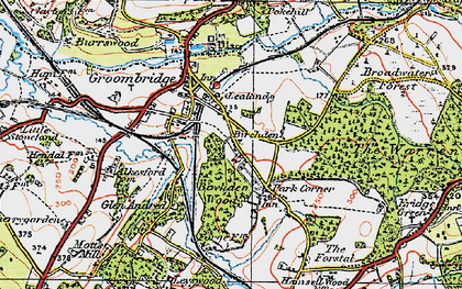 Old map of Park Corner in 1920
