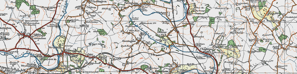 Old map of Park End in 1919