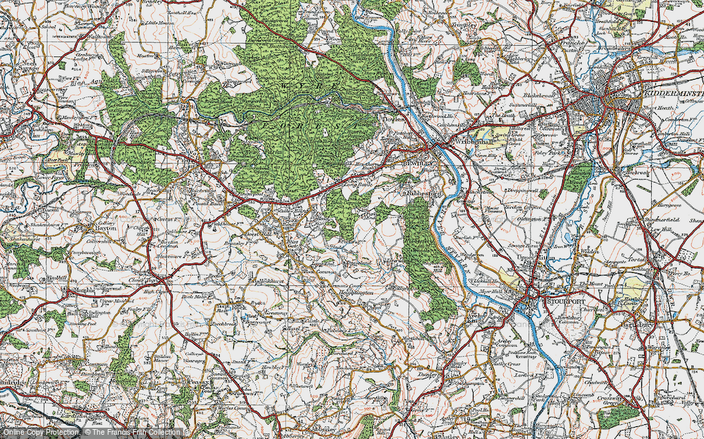 Old Map of Park End, 1920 in 1920