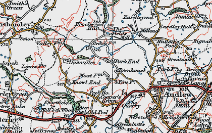 Old map of Park End in 1921