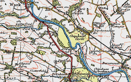 Old map of Nunwick in 1925