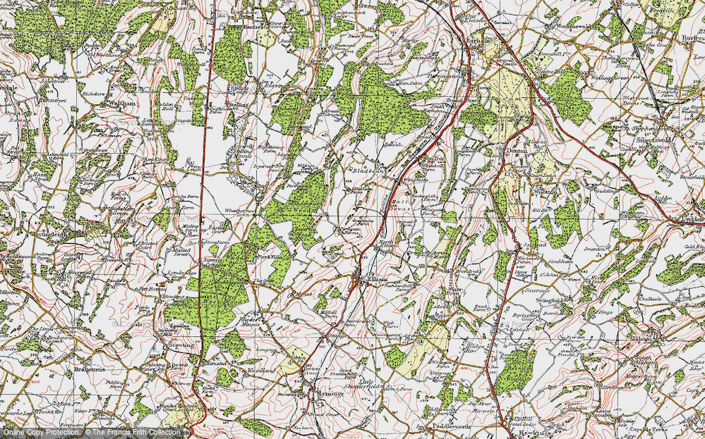 Old Map of Park Gate, 1920 in 1920