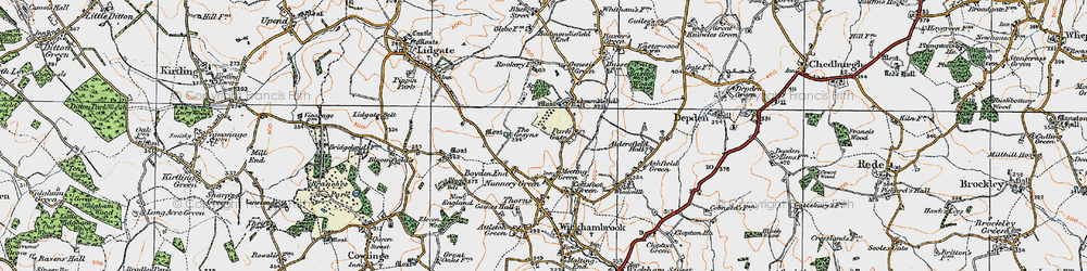 Old map of Park Gate in 1921