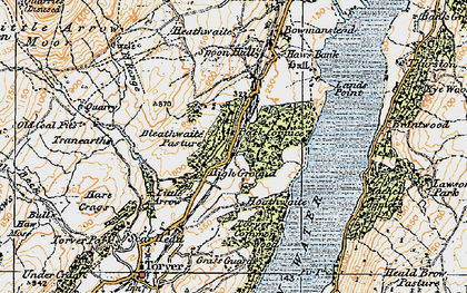 Old map of Park Gate in 1925